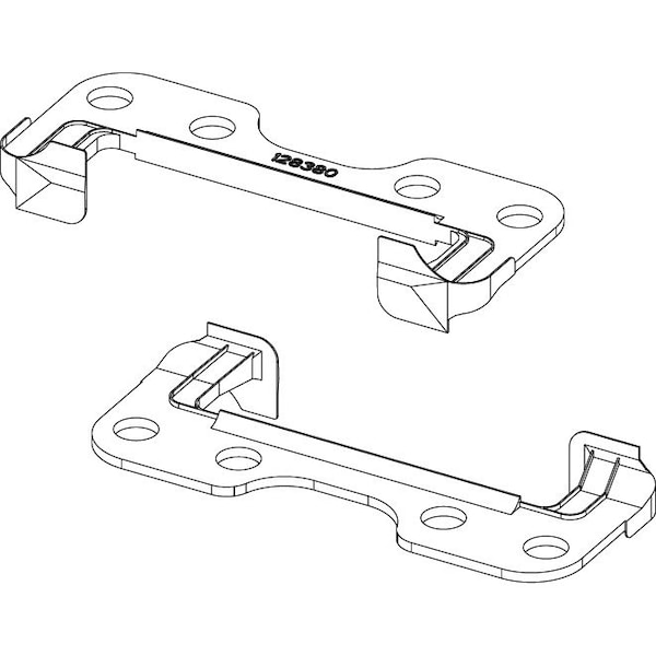 Saginaw Control & Engineering Center Channel Gasket, 6 in. H x 6 in. W x 1 in. L, 2 PK SCE-128380 - main